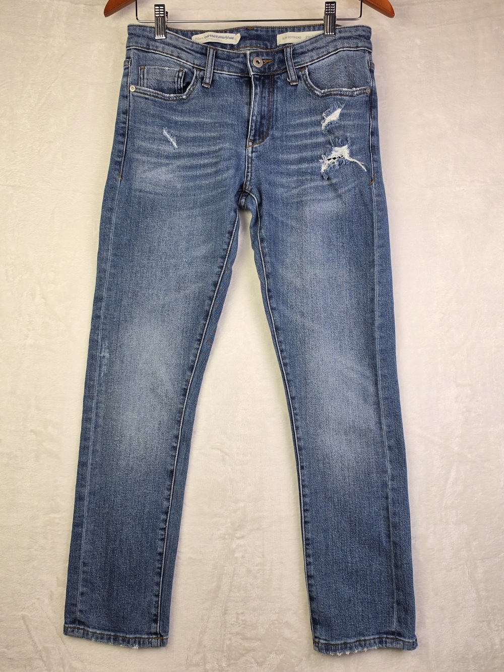 Pilcro by Anthropologie Blue Jeans Womens 28 Slim Boyfriend Medium Wash